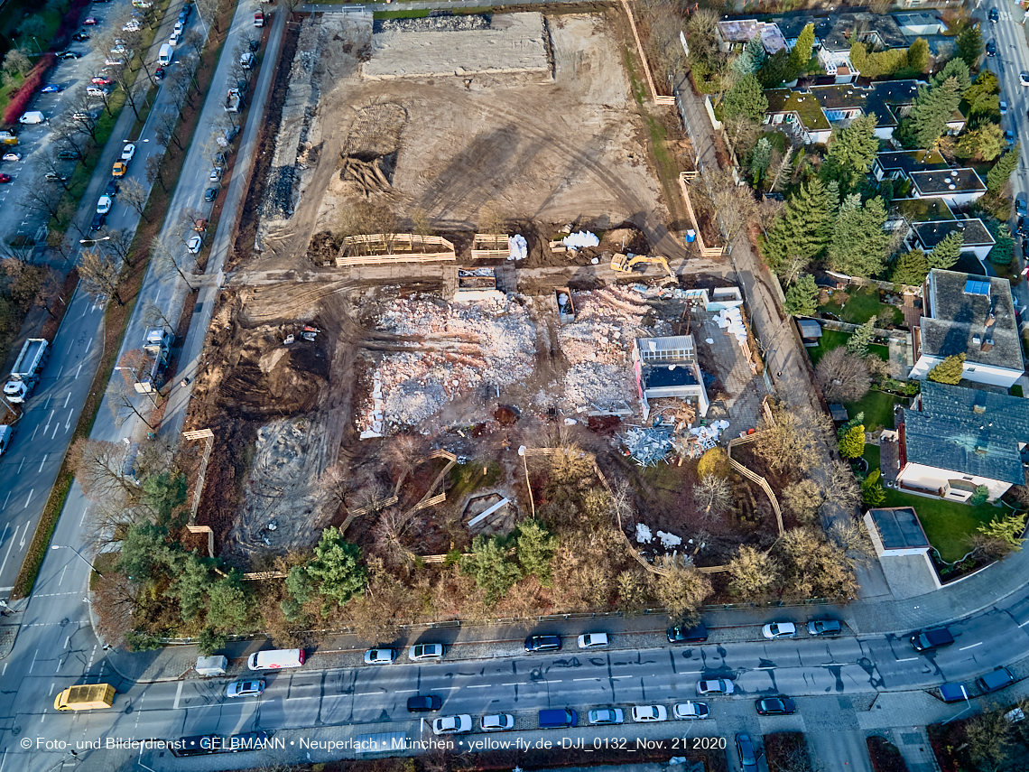 21.11.2020 - Bauplatz der Grundschule in Neuperlach in München